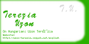 terezia uzon business card